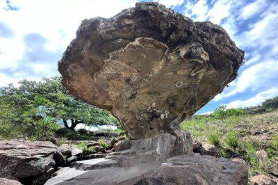 Pinturas rupestres en Tezoquipan, un producto turístico en Hidalgo