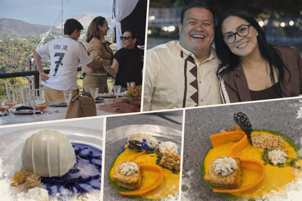 Ilustración artística inspirada en la losa pictórica “Homenaje a la Mujer del Mundo” de Byron Gálvez, ubicada en el Parque Cultural Hidalguense, con mosaico abstracto multicolor y paisaje abierto.