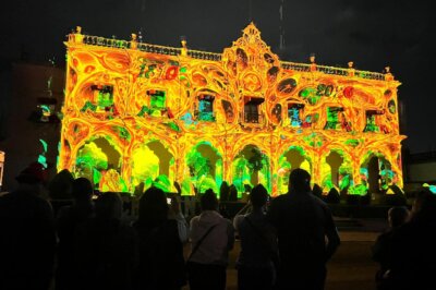 Huichapan ilumina su historia con videomapping por Fiestas Patrias